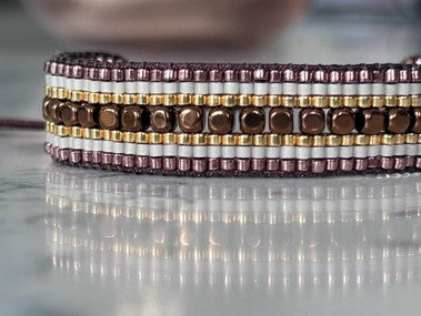 Bracelet femme : Anna - Brun