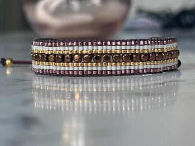 Bracelet femme : Anna - Brun