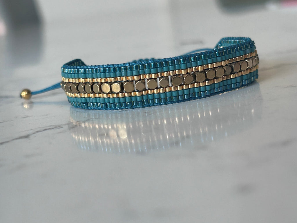 Bracelet femme : Anna - Turquoise