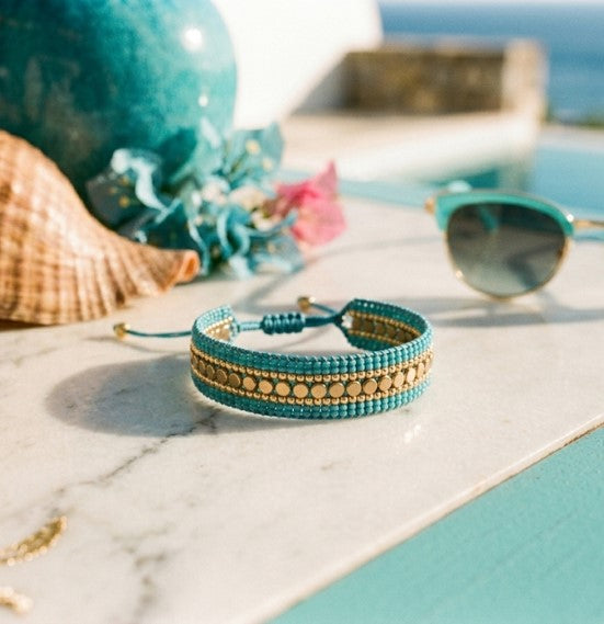 Bracelet femme : Anna - Turquoise