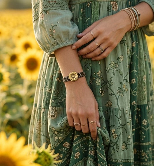 Bracelet femme Miyuki Tournesol — Charms | Cleli