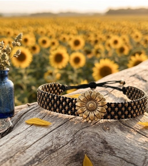 Bracelet femme Miyuki Tournesol — Charms | Cleli
