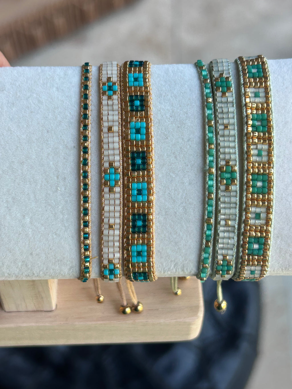 Bracelet femme - ensemble vert