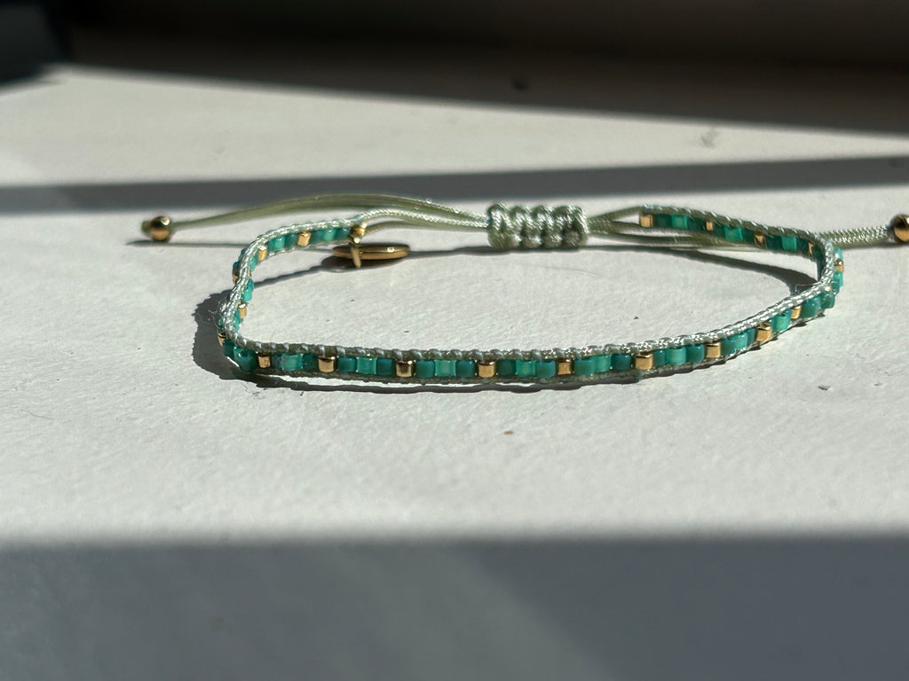 Bracelet femme - ensemble vert