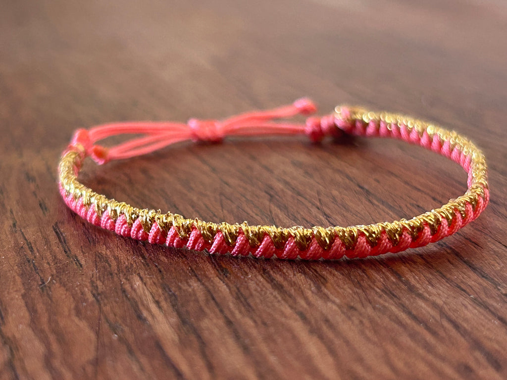 Bracelet femme tissé – résistant à l'eau – fait main