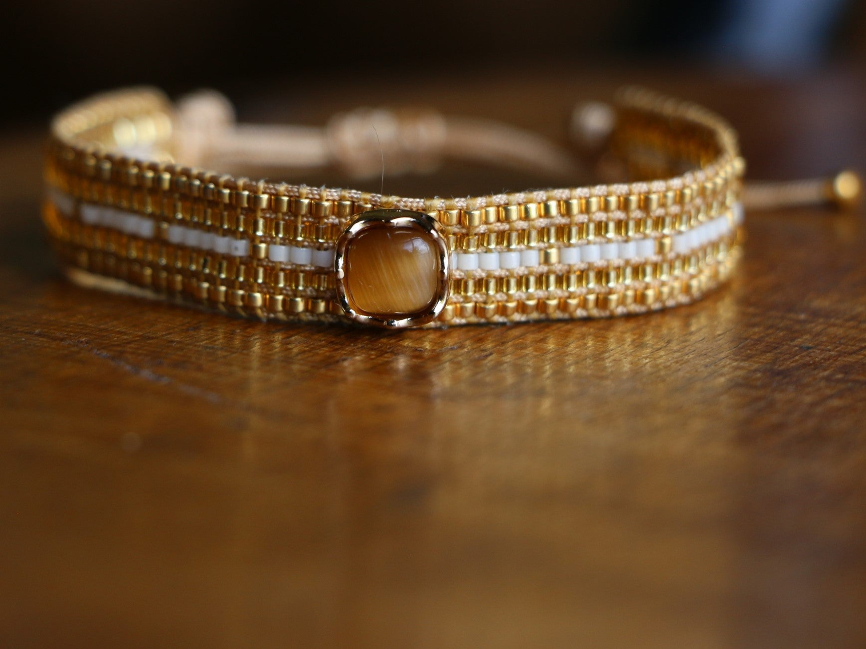 Bracelet femme Miyuki Maya — Ambre | Cleli