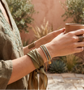 Bracelet femme : Méré - Vert argile