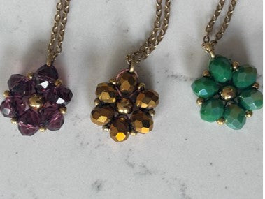 Collier femme : Fleur Mordorée