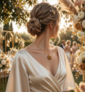 Collier femme : Fleur Mordorée