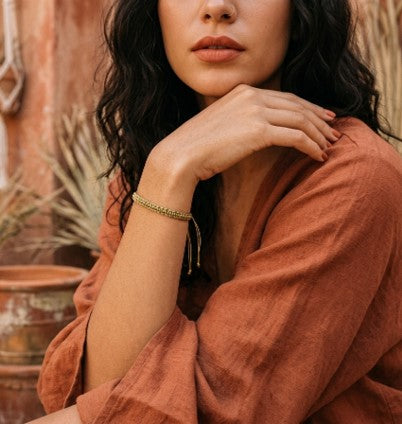 Bracelet femme tissé macramé – résistant à l'eau – fait main (Copie)