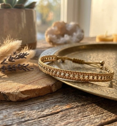 Bracelet femme en perles de verre et Miyuki